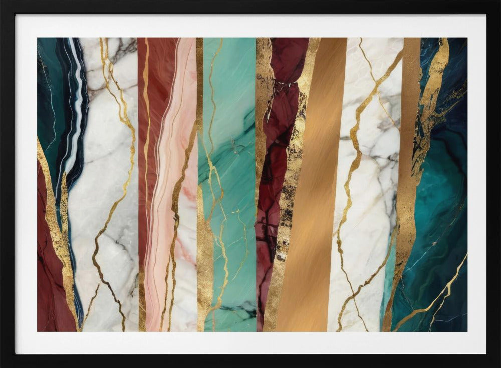 Marble Textures With Rich Gold Veins | Poster