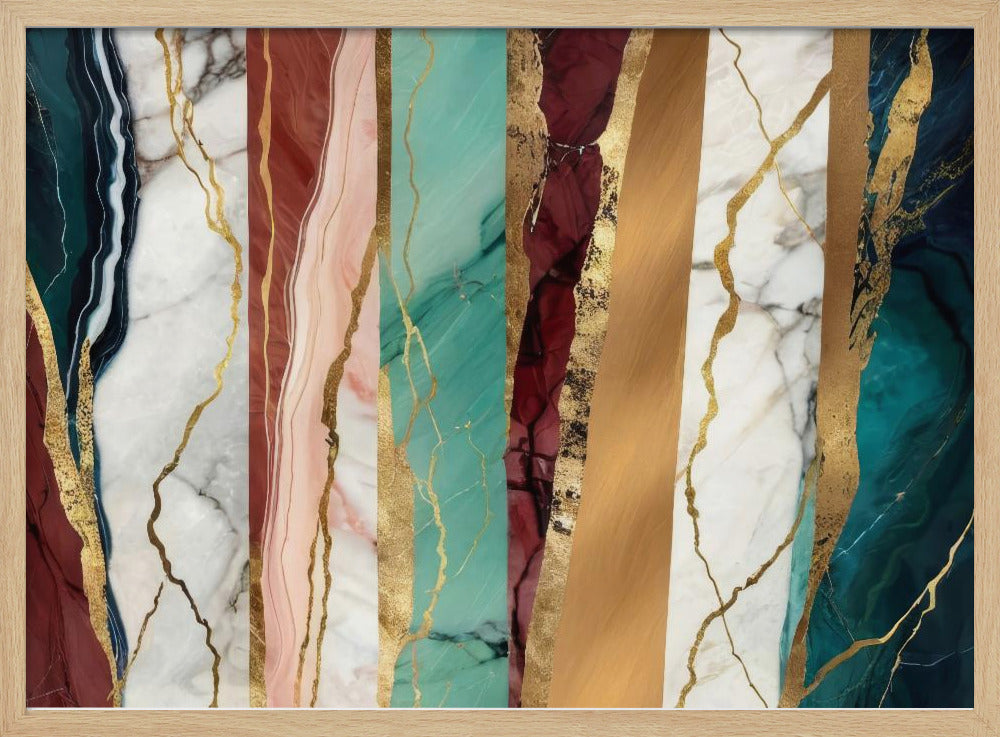 Marble Textures With Rich Gold Veins | Poster