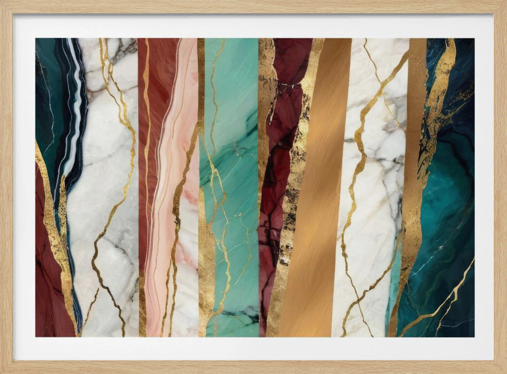 Marble Textures With Rich Gold Veins | Poster