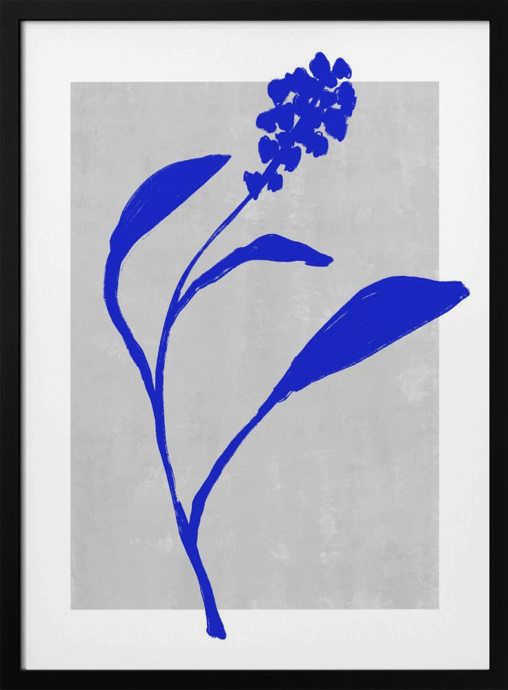 Azure Blossom Silhouette | Poster