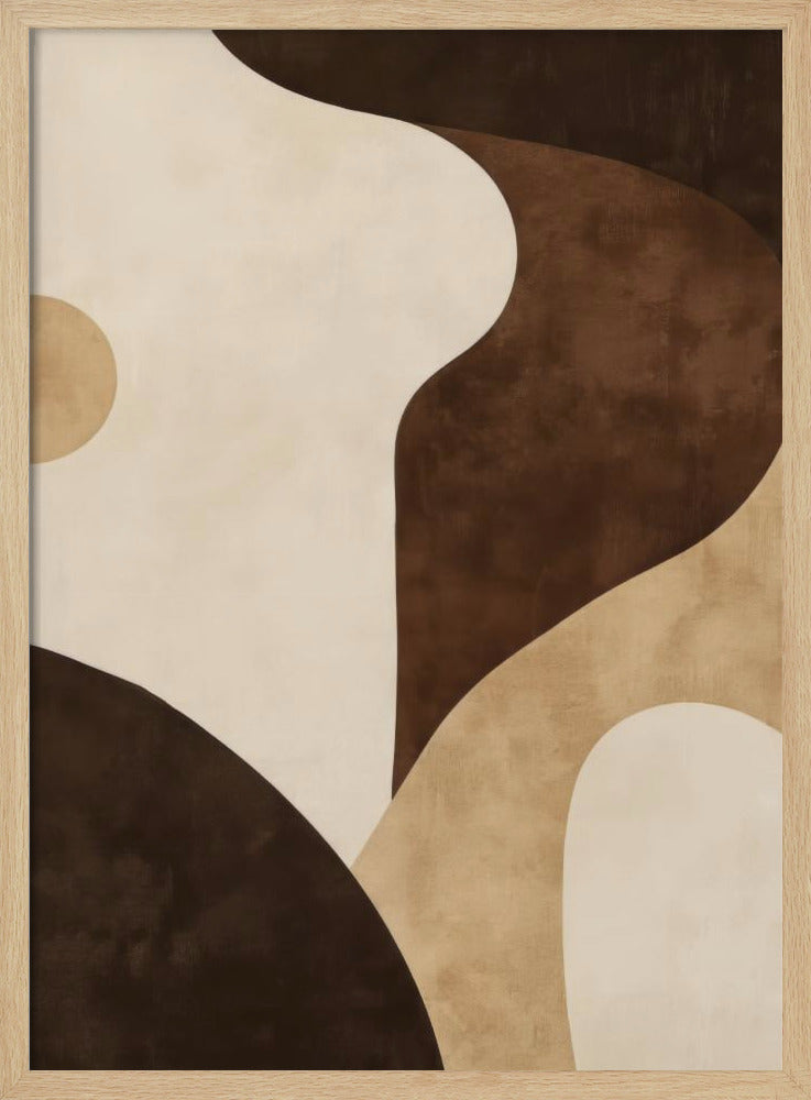 Brown Tones Geometric 2 | Poster