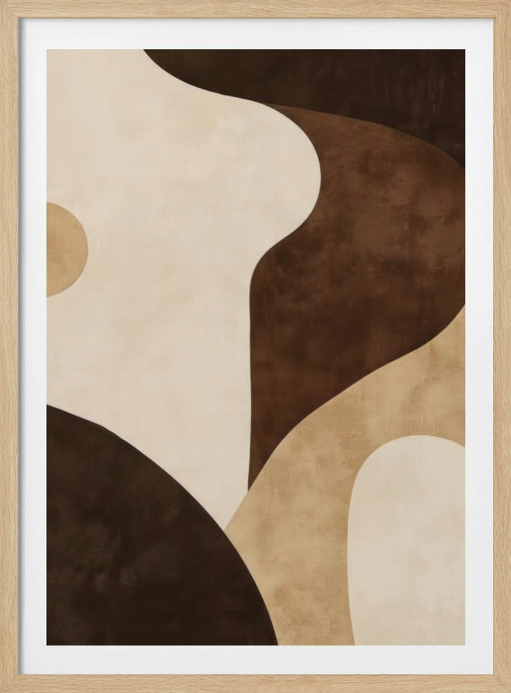 Brown Tones Geometric 2 | Poster