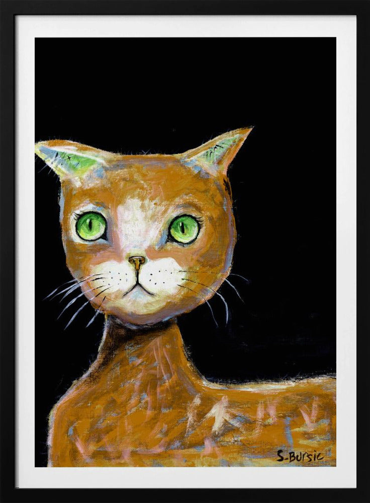 The Brown Big Eyed Cat | Poster