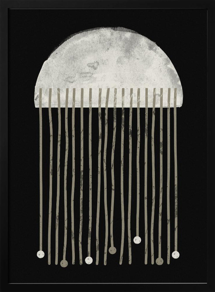 Midnight Whispers Abstraction | Poster