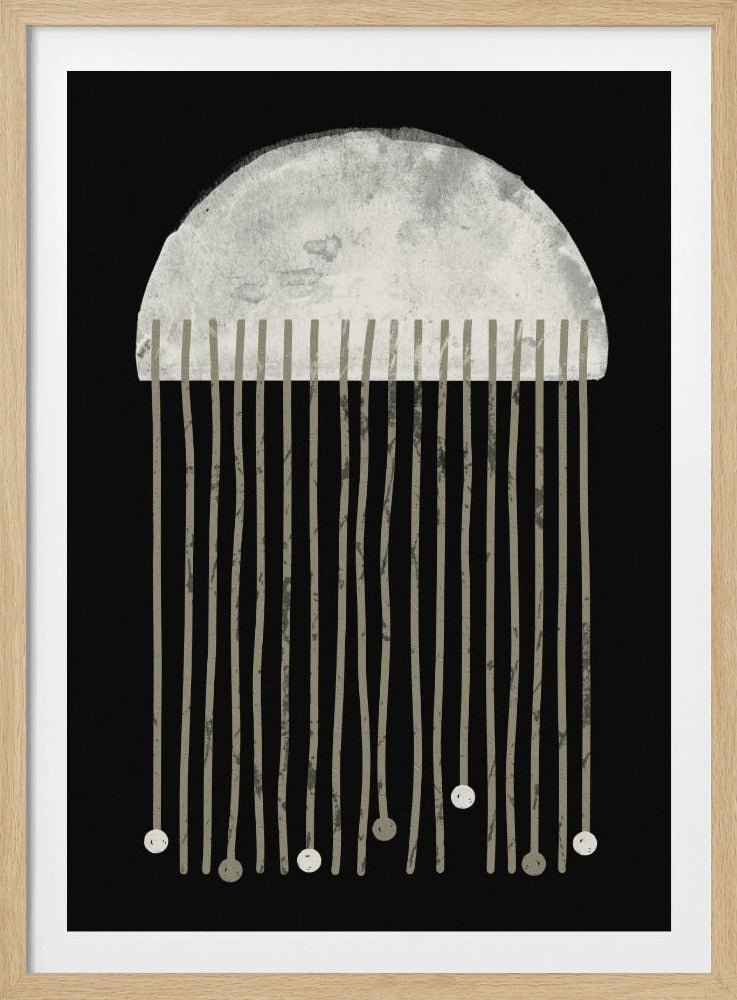 Midnight Whispers Abstraction | Poster