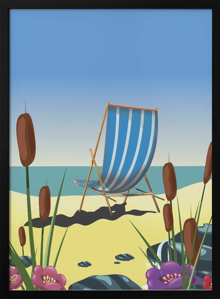 Seaside Deck Chair | Poster