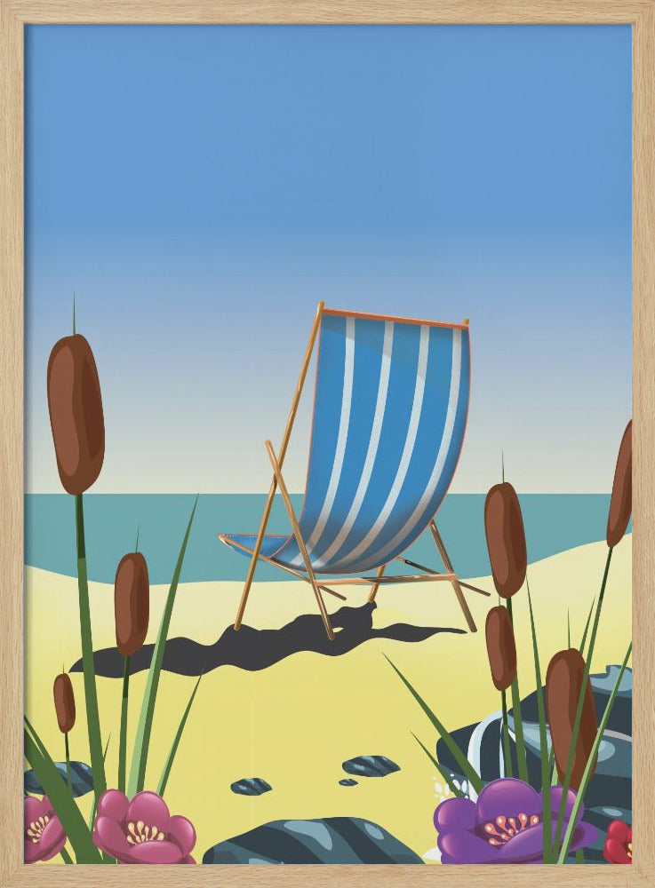 Seaside Deck Chair | Poster