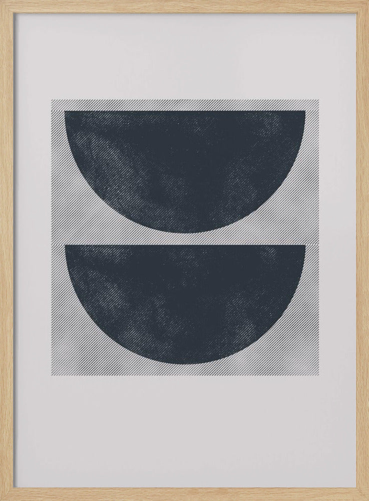 Monochrome Halves | Poster