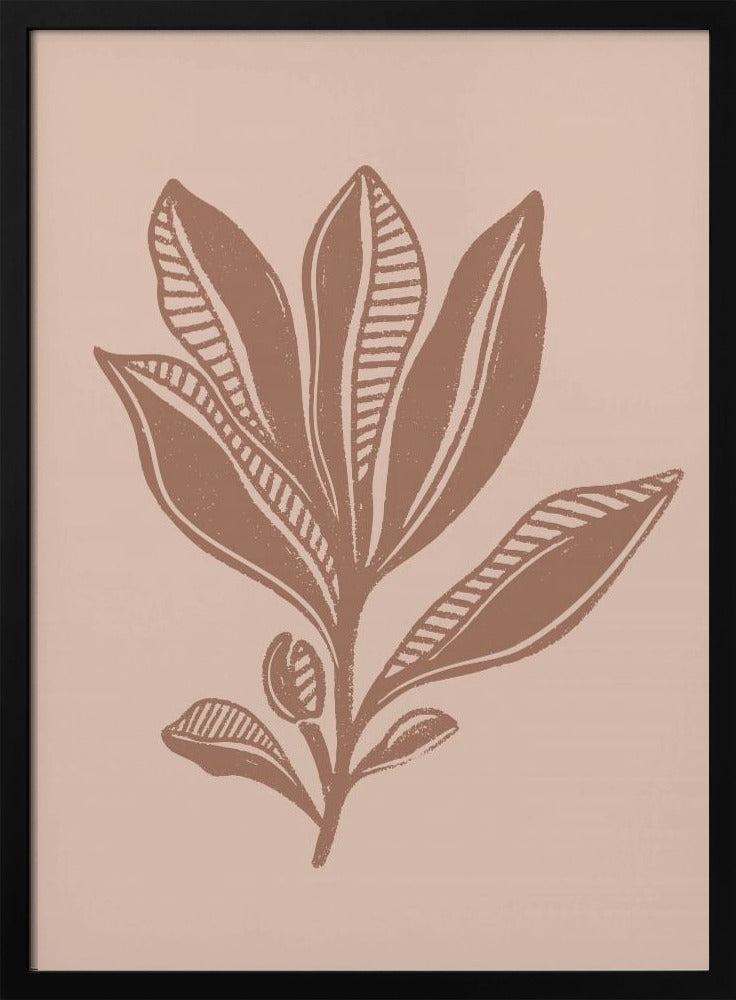 Mocha Foliage | Poster