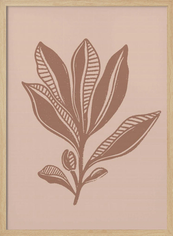 Mocha Foliage | Poster