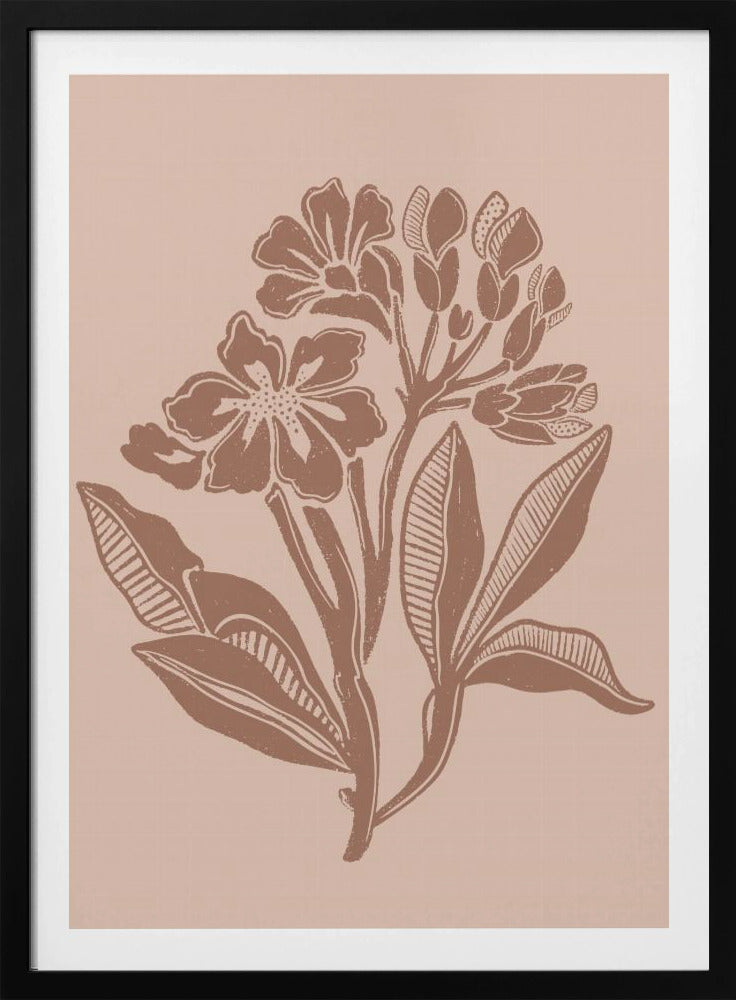 Mocha Florals | Poster