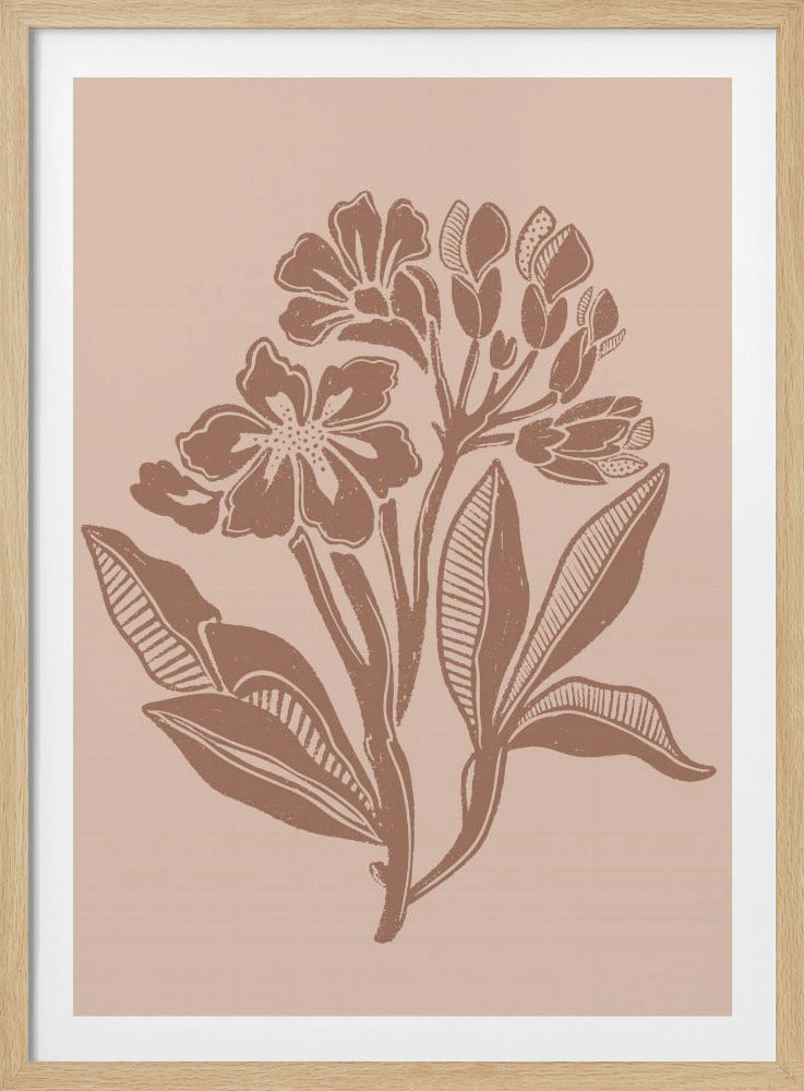 Mocha Florals | Poster