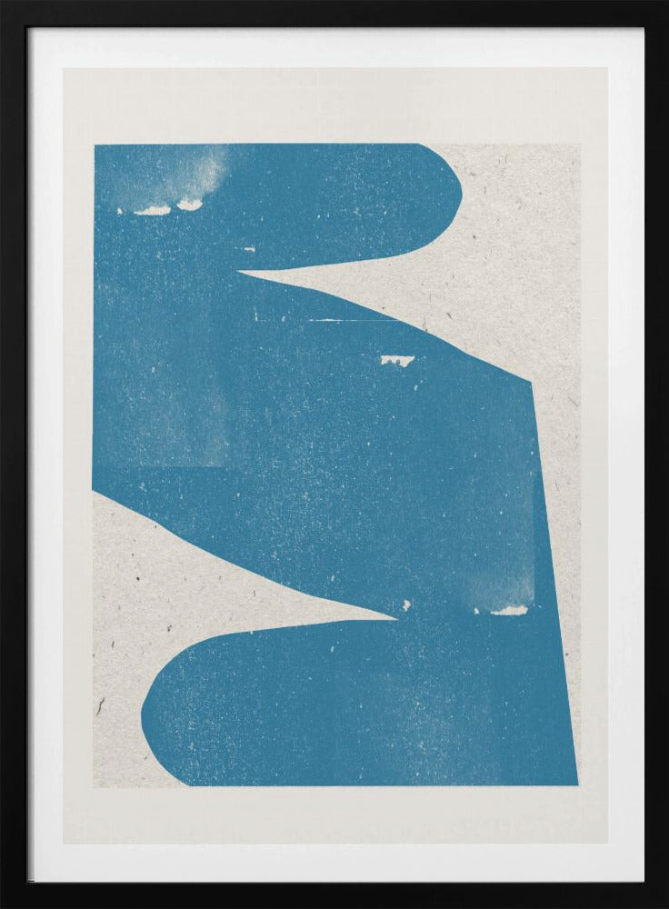 Blue Abstract Curve | Poster