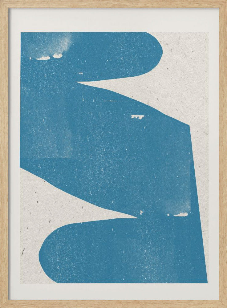 Blue Abstract Curve | Poster