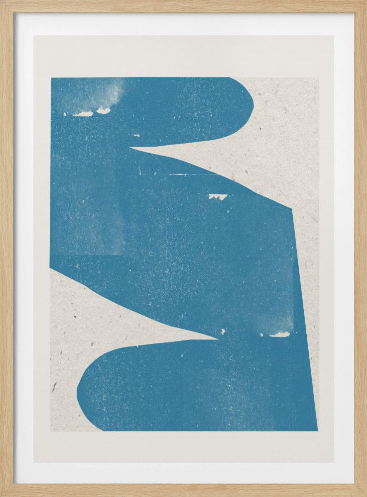 Blue Abstract Curve | Poster
