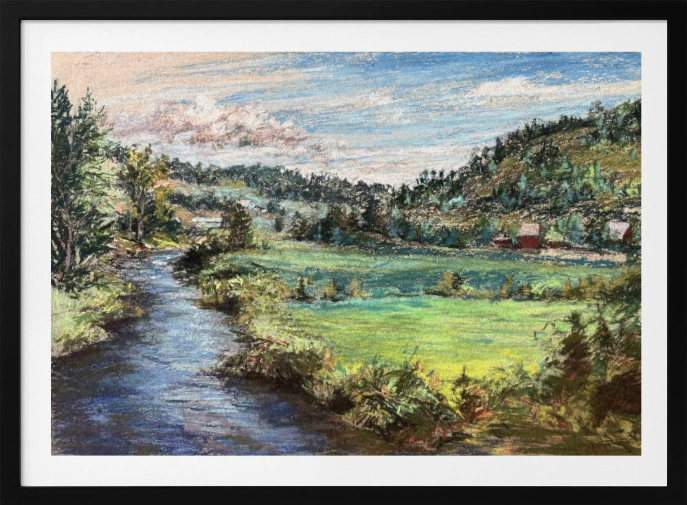 Serene River Valley | Poster