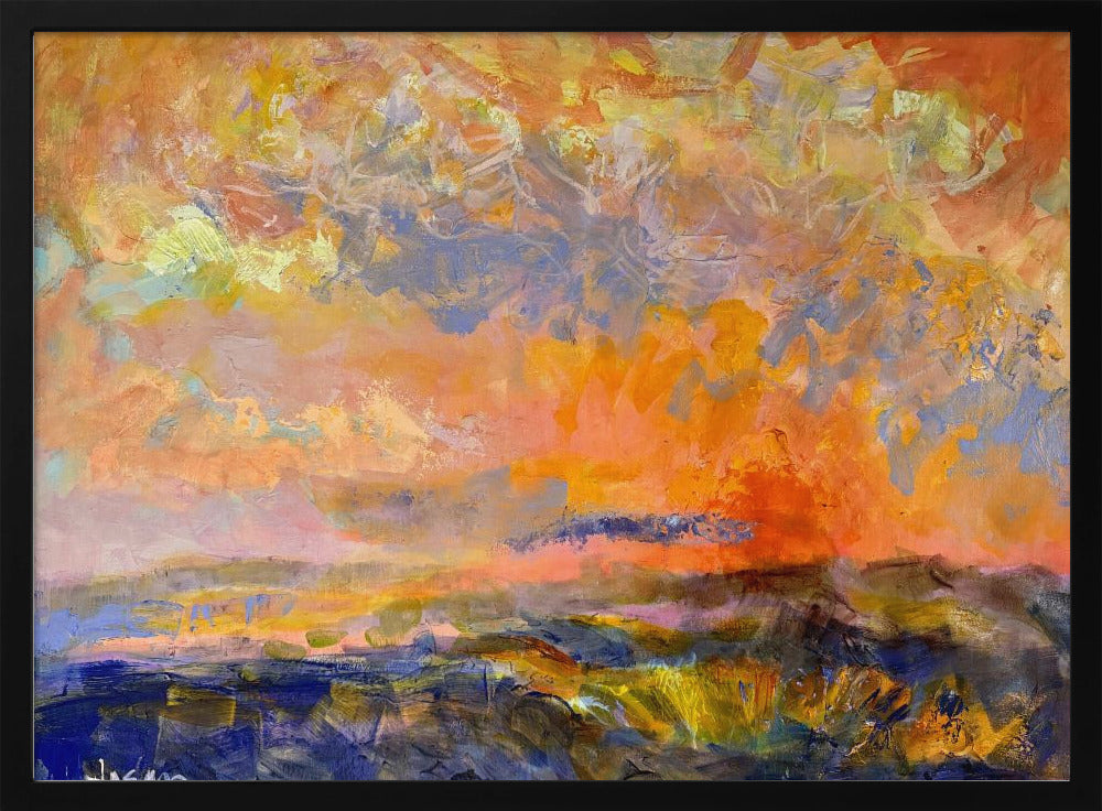 Fiery Dusk Skies | Poster