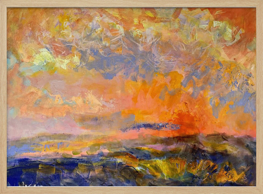 Fiery Dusk Skies | Poster