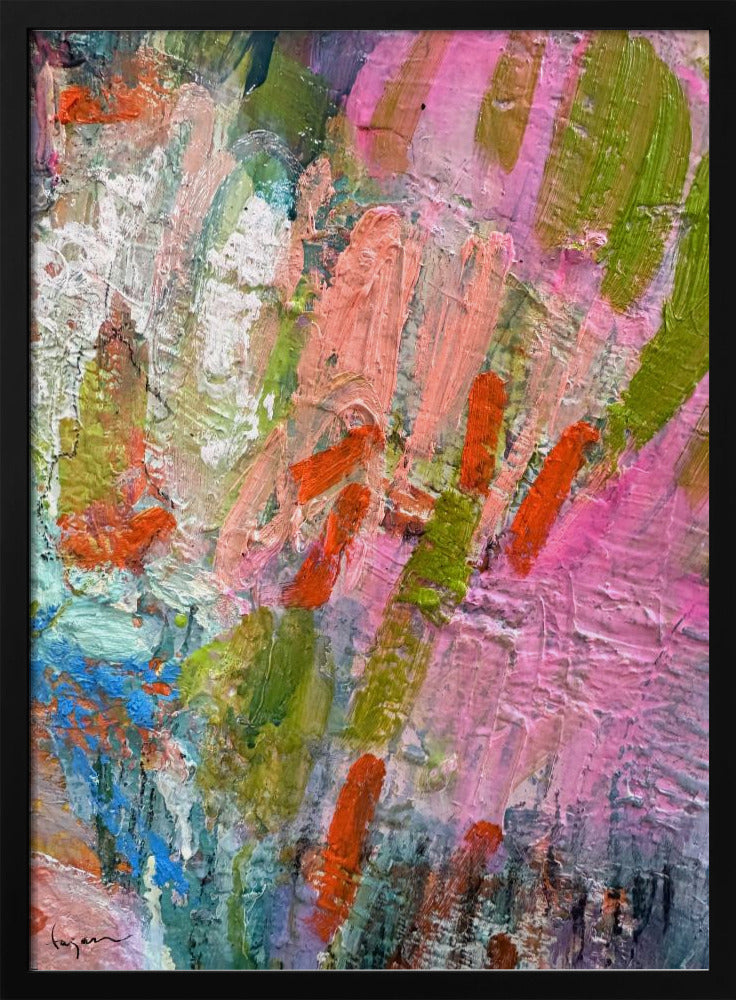 Whispering Pink Brushstrokes | Poster