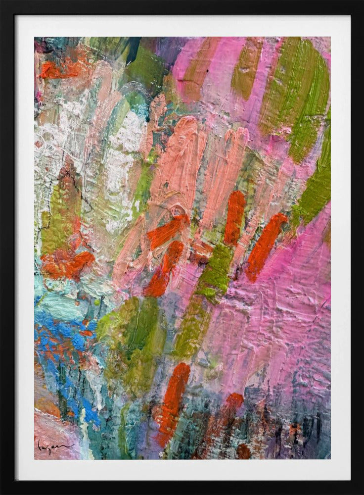 Whispering Pink Brushstrokes | Poster