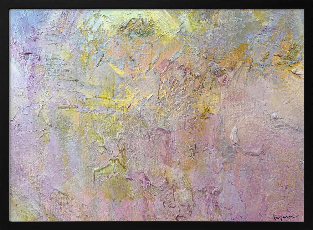 Gold and Pink Abstract | Poster