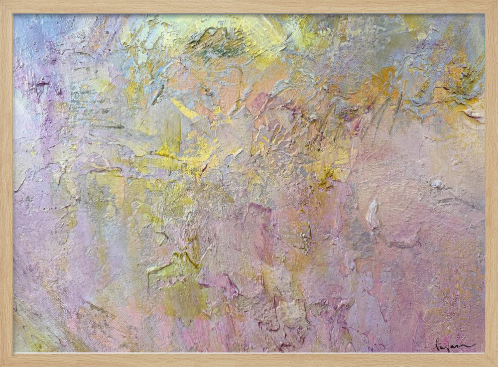 Gold and Pink Abstract | Poster