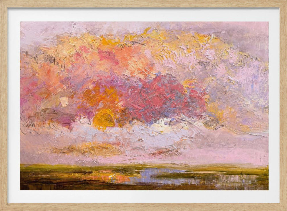 Vibrant Pink Horizon | Poster