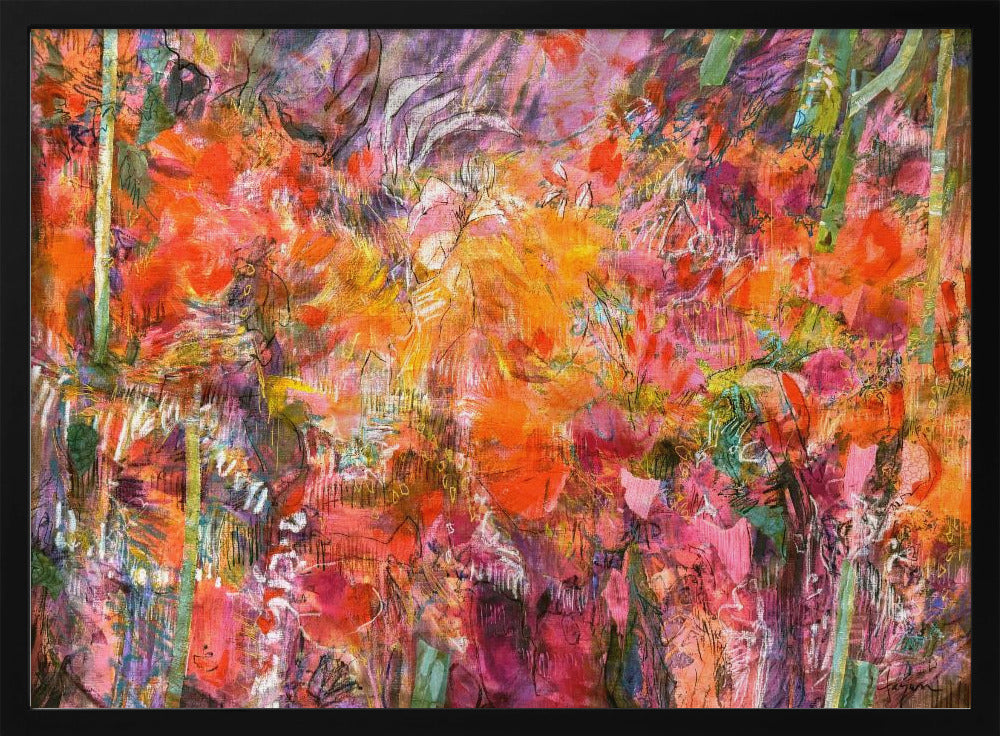 Vibrant Flora Tapestry | Poster