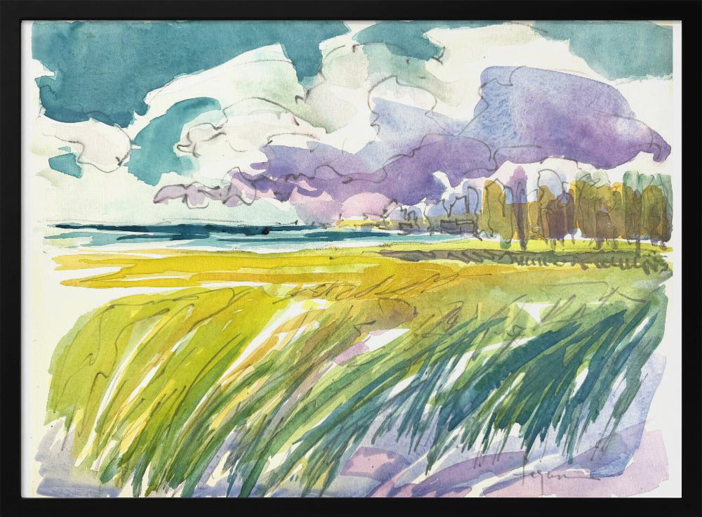 Serene Meadow Skies | Poster