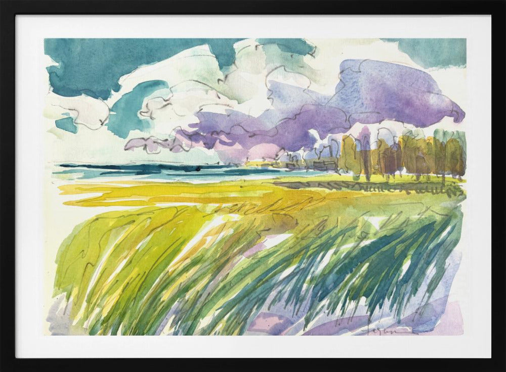 Serene Meadow Skies | Poster