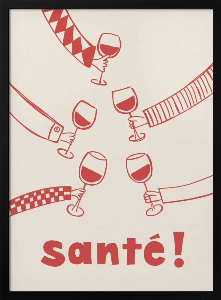 Santé! Wine Party with Friends | Poster