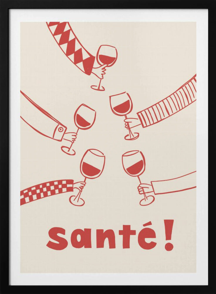 Santé! Wine Party with Friends | Poster