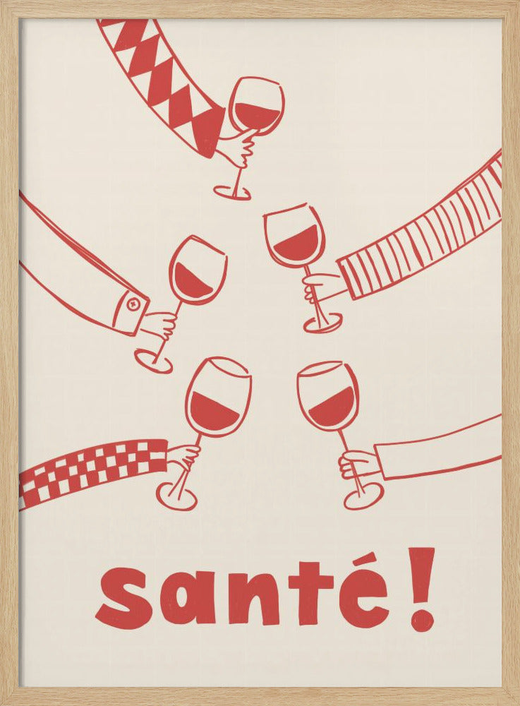 Santé! Wine Party with Friends | Poster