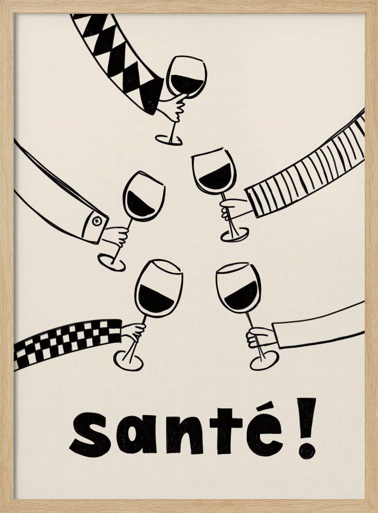 Santé Wine Party with Friends | Poster