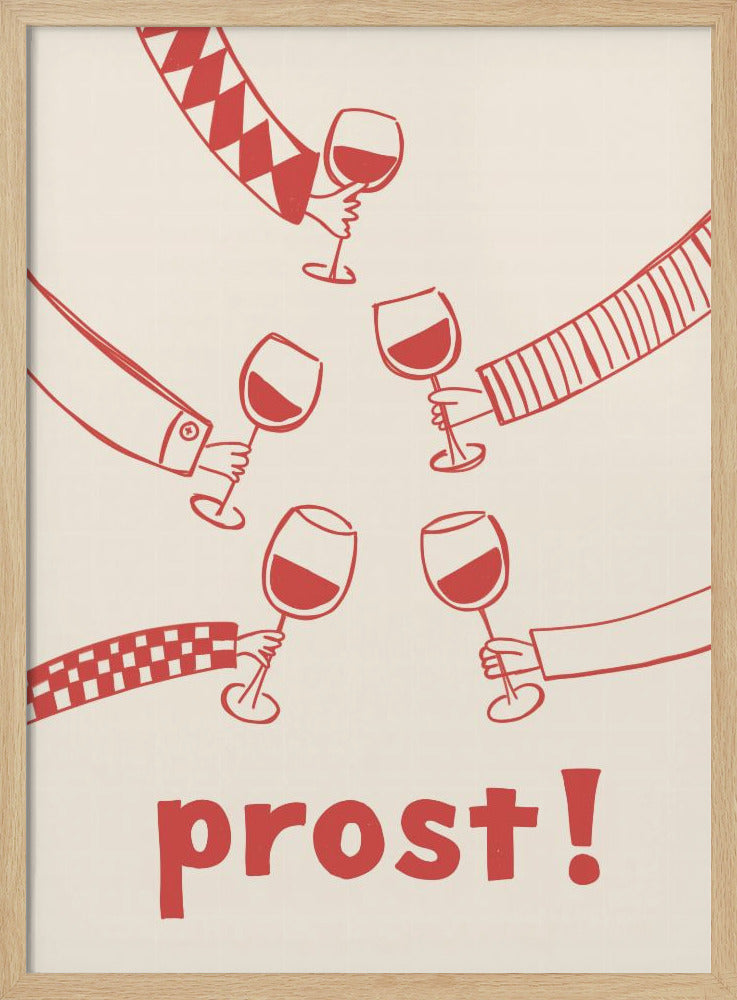 Prost! Wine Party with Friends | Poster