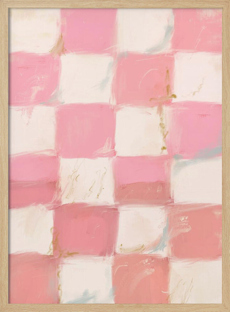 Pastel Checkered Bliss | Poster