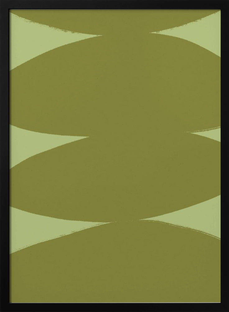 Green Harmony Shapes | Poster