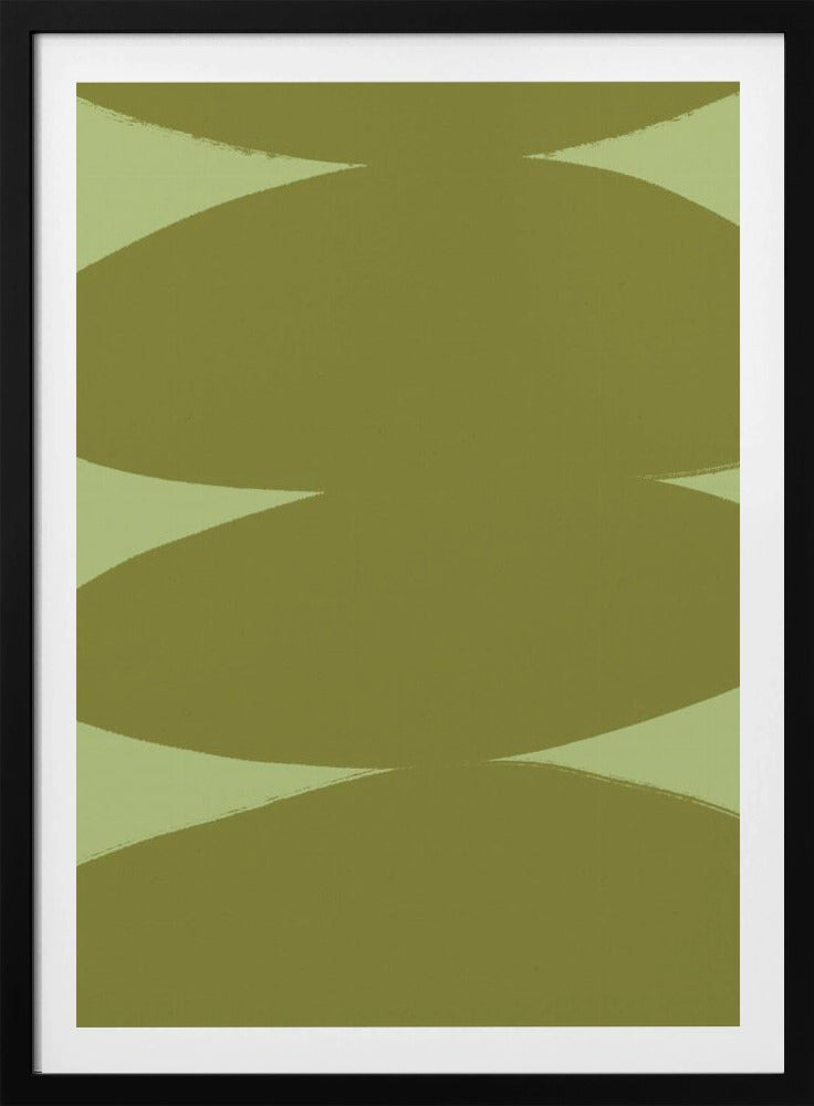 Green Harmony Shapes | Poster