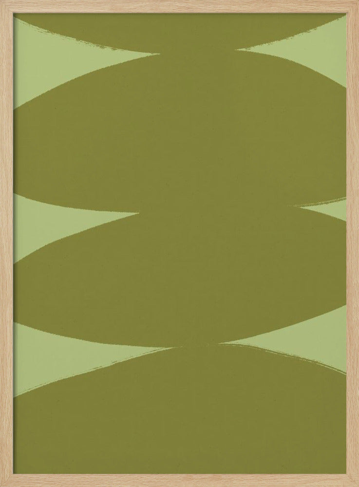 Green Harmony Shapes | Poster