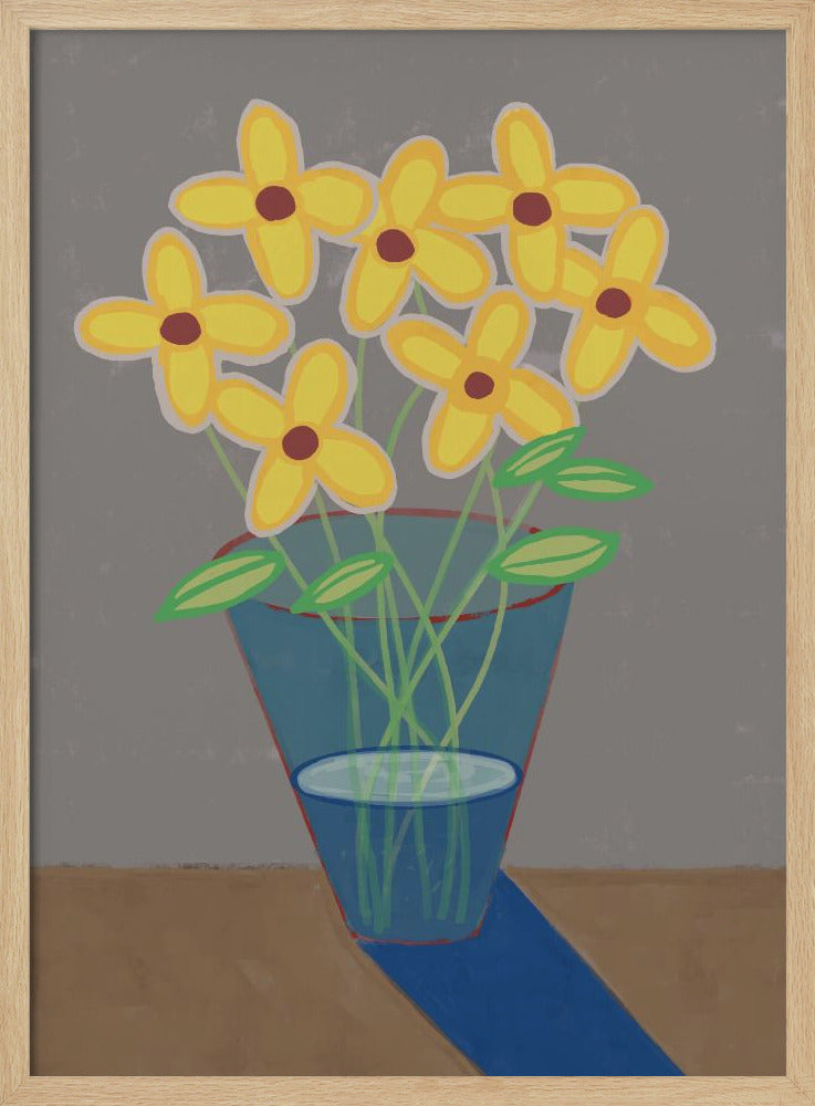 Daisies in vase | Poster