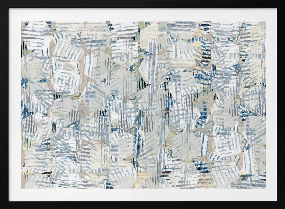 Cornish Blue Hexagons 4 | Poster