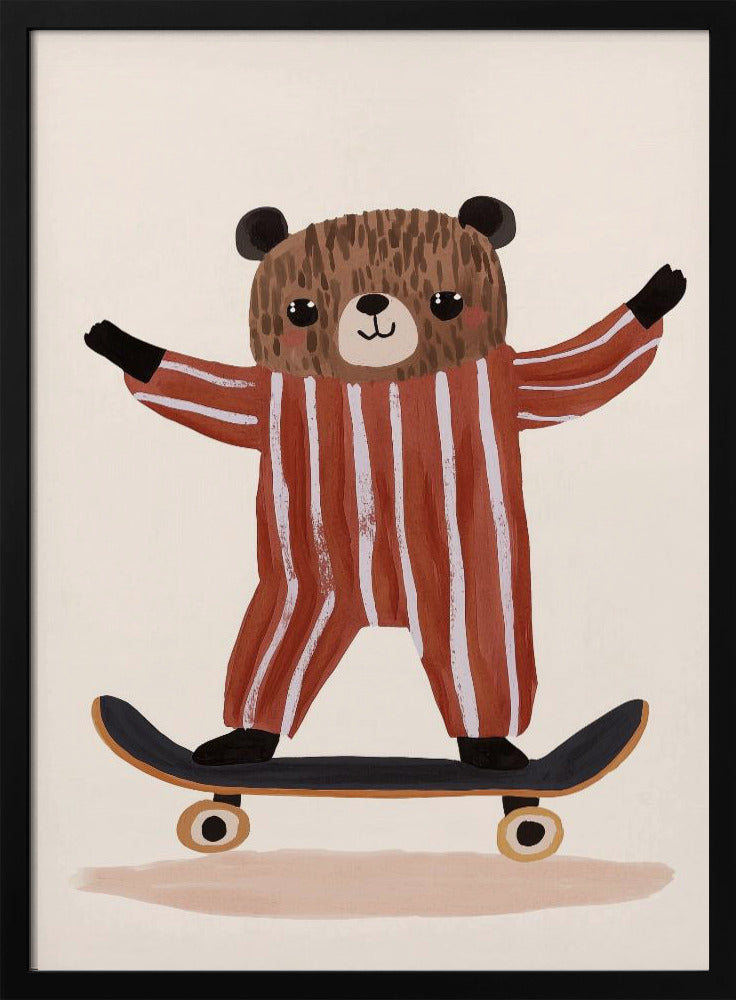 Skater Bear Joy | Poster