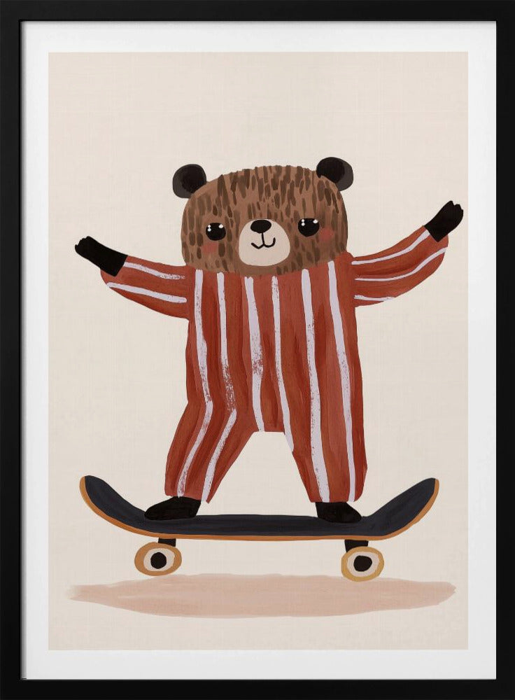 Skater Bear Joy | Poster
