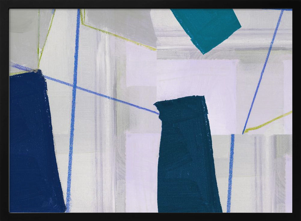 Abstract Composition In Blue 2 | Poster