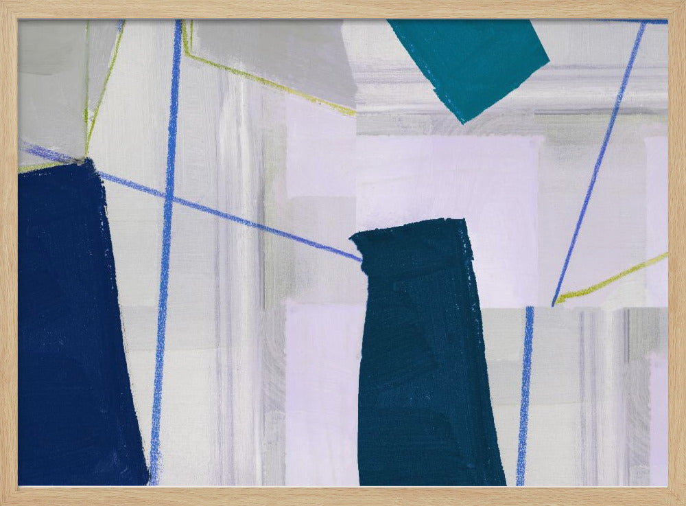 Abstract Composition In Blue 2 | Poster