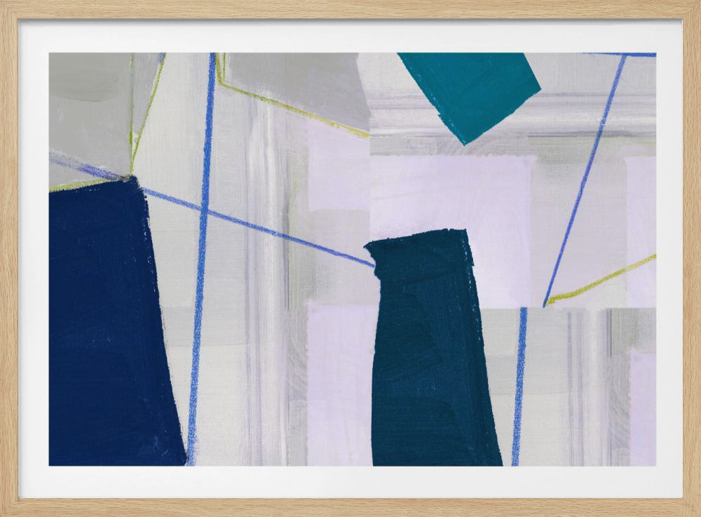 Abstract Composition In Blue 2 | Poster