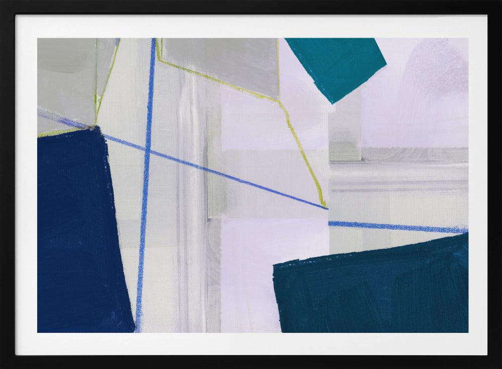 Abstract Composition In Blue 1 | Poster