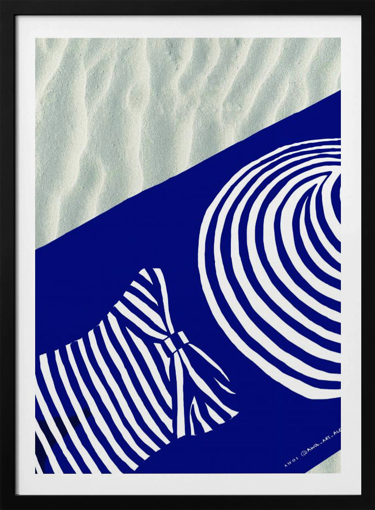 Beach Wall Art, Tanning By The Med Sea Art Print | Poster