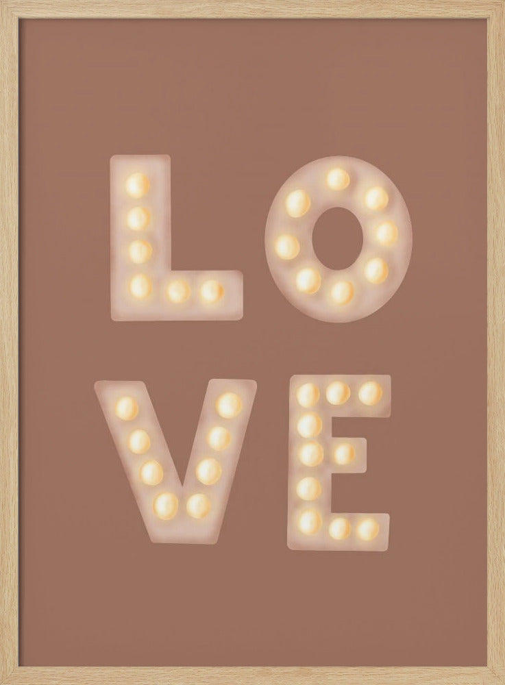 Love Lightletters Mochamousse | Poster