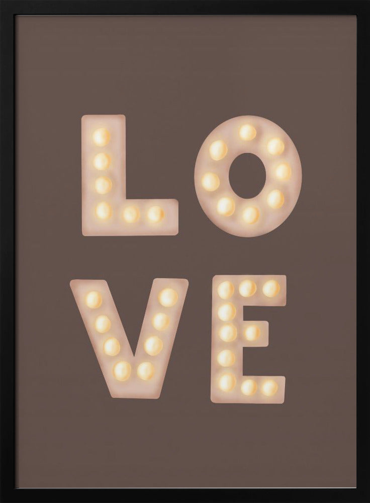 Love Lightletters Coffee Quartz | Poster
